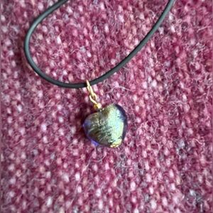 Murano glass Heart Pendant Necklace